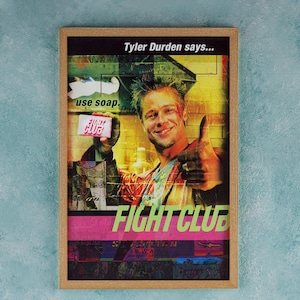 Fight Club Movie Poster Wall Art Decor Rome Decor Film Poster Collectibles Birthday Gifts