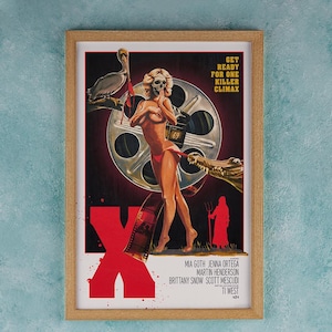 X Horror Movie Poster Wall Art Decor Rome Decor Film Poster Collectibles Birthday Gifts