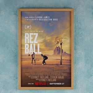 Plakat filmowy Rez Ball 2024, dekoracja ścienna, wystrój pokoju, plakat filmowy, przedmioty kolekcjonerskie, prezenty urodzinowe
