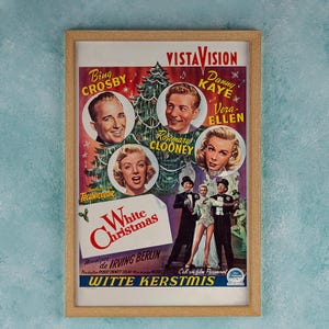White Christmas 1954 Movie Poster Wall Art Decor Rome Decor Film Poster Collectibles Birthday Gifts