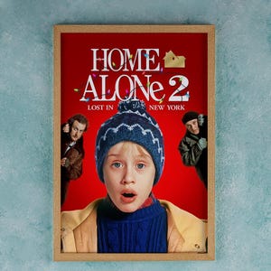 HOME ALONE 2 Movie Poster Wall Art Decor Rome Decor Film Poster Collectibles Birthday Gifts