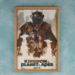 Kingdom of the Planet of the Apes 2024 Movie Poster Wall Art Decor Rome Decor Film Poster Collectibles Birthday Gifts