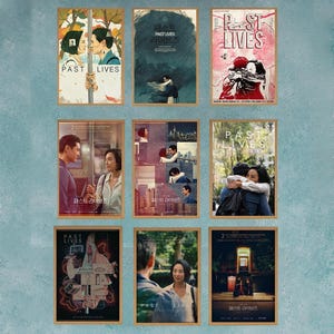 PAST LIVES 2023 Movie Poster Wall Art Decor Rome Decor Film Poster Collectibles Birthday Gifts