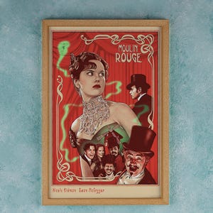 Moulin Rouge Movie Poster Wall Art Decor Rome Decor Film Poster Collectibles Birthday Gifts