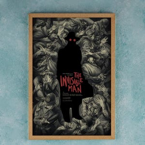 The INVISIBLE MAN Movie Poster Wall Art Decor Rome Decor Film Poster Collectibles Birthday Gifts