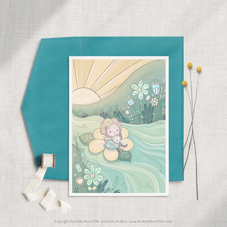 Toddler Girl Birthday Card Cute Fairy Card Girls First Birthday Card Baby Shower Fairy Baby Girl Fairy Card Girls Fairy Birthday Card