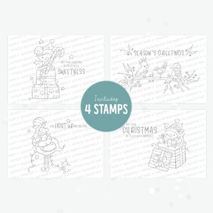 Timbres numériques de Noël mignons, Australien, Australien, Animaux, Koala, Kangourou, Émeu, Cadeaux, Arbre de Noël, Oiseaux indigènes, Fabrication de cartes, Télécharger