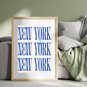 New York, ik hou van NY Wall Art digitale download | Muurafdrukken, universiteitskunst, barwagen, appartementdecor