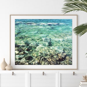 Aqua Aegean Sea Print Greece Coastal Photography