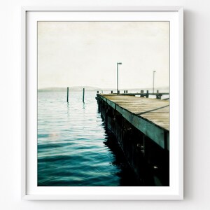 Ocean Photography, Rustic Nautical Wall Art, Boardwalk Wooden Pier, Coastal Decor