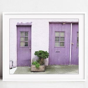 Set of Four Prints Purple Green Wall Art Print Set, Botanical, Architecture, Purple Home Decor, 8x10 11x14 Prints, Wall Art Print image 6