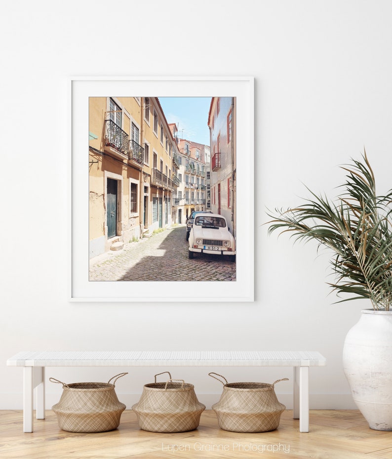 Lisbon Travel Print Architecture Art Europe Street, Travel Decor, 8x10 11x14, Lisbon Portugal Wall Art, Travel Photography Print image 4