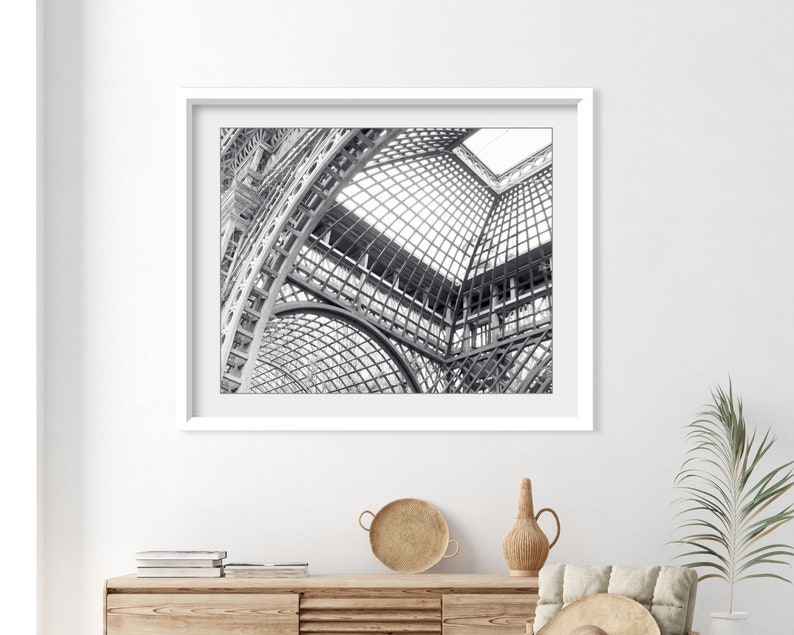 Versailles Black and White Photography Architecture Art, Paris France, Geometric Wall Art, Industrial, 8x10 11x14 Print, Office Decor image 6