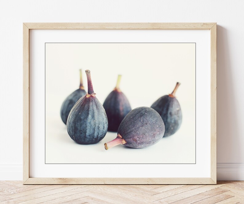 Figs Still Life Print, Food photography, Kitchen Wall Art, Minimal Modern, Dining Room Decor, Figs Art Print, 5x7 8x12 11x14 Print image 4