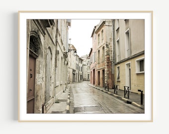 Provence France, Travel Photography, Architecture, Neutral Wall Art, French Street, 8x10 11x14 16x20 Print