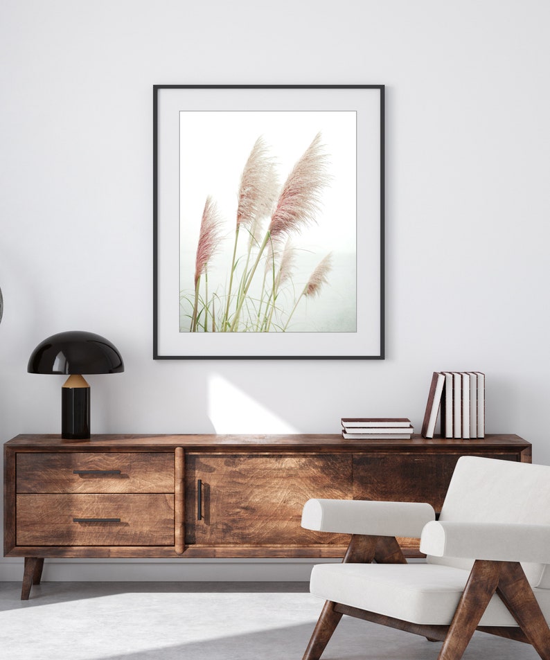 Pampas Grass Print Nature Photography Print, Coastal Wall Art, Home Decor, Beach Grass Print, Beach Living Room Art image 5