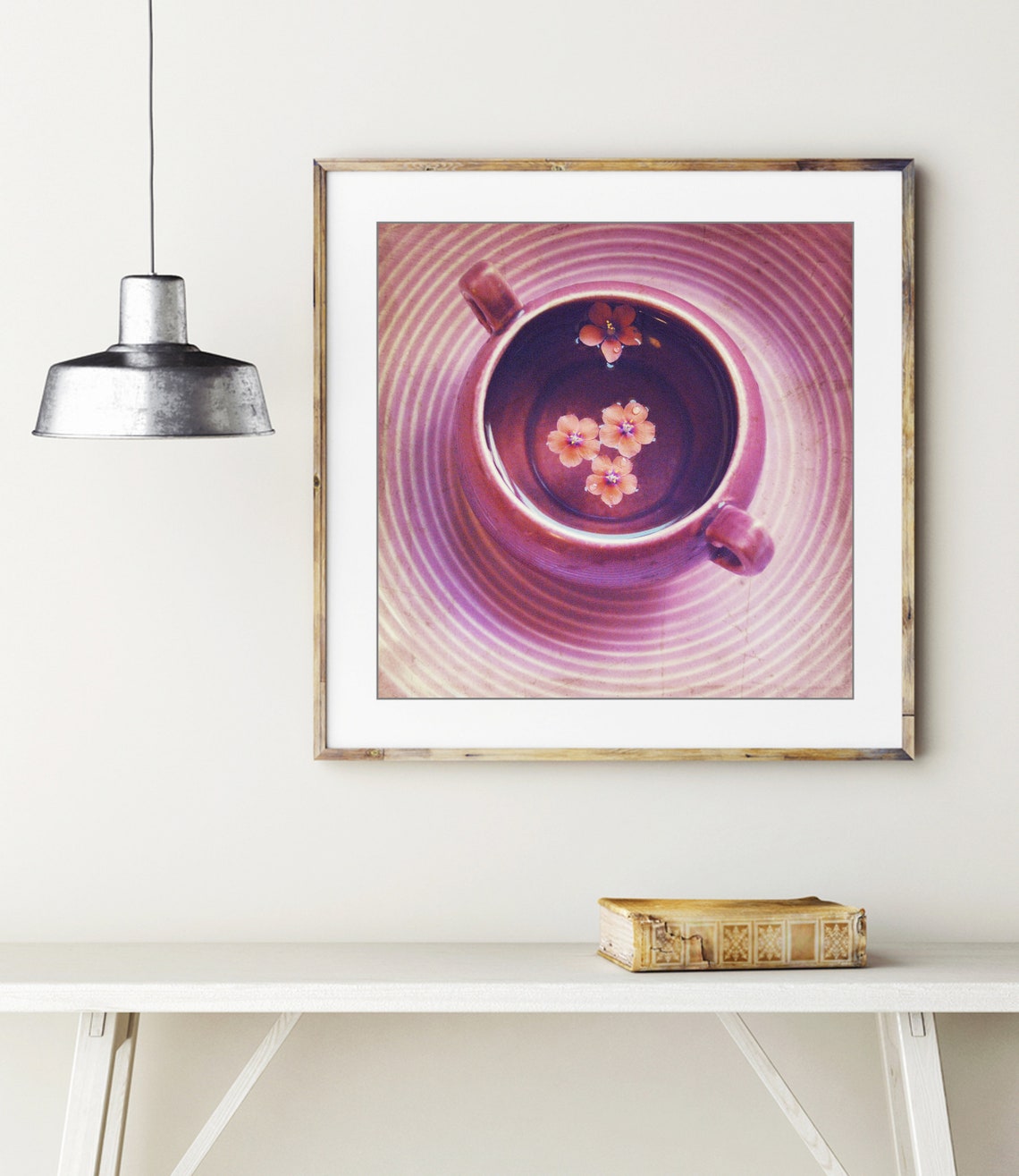 Pink Wall Art Pink Kitchen Decor Flower Still Life Etsy