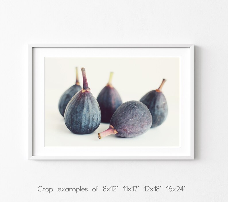 Figs Still Life Print, Food photography, Kitchen Wall Art, Minimal Modern, Dining Room Decor, Figs Art Print, 5x7 8x12 11x14 Print image 7