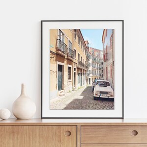 Lisbon Travel Print, Architecture Art Europe Street, Travel Decor, 8x10 11x14, Lisbon Portugal Wall Art, Travel Photography Print image 3