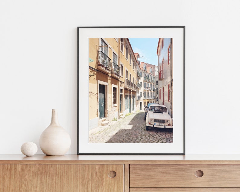 Lisbon Travel Print, Architecture Art Europe Street, Travel Decor, 8x10 11x14, Lisbon Portugal Wall Art, Travel Photography Print image 3