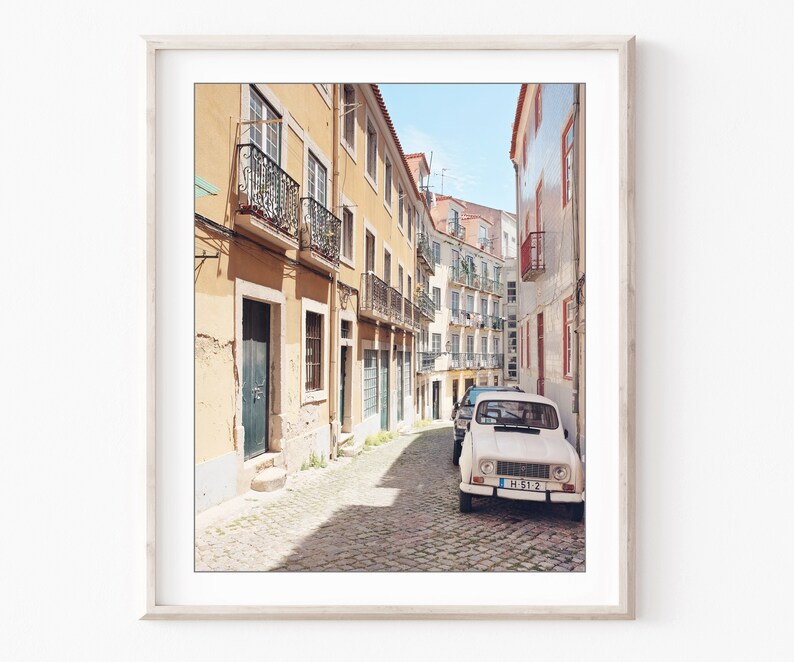 Lisbon Travel Print Architecture Art Europe Street, Travel Decor, 8x10 11x14, Lisbon Portugal Wall Art, Travel Photography Print image 6