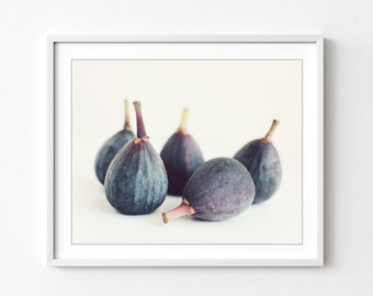 Figs Still Life Print, Food photography, Kitchen Wall Art, Minimal Modern, Dining Room Decor, Figs Art Print, 5x7 8x12 11x14 Print