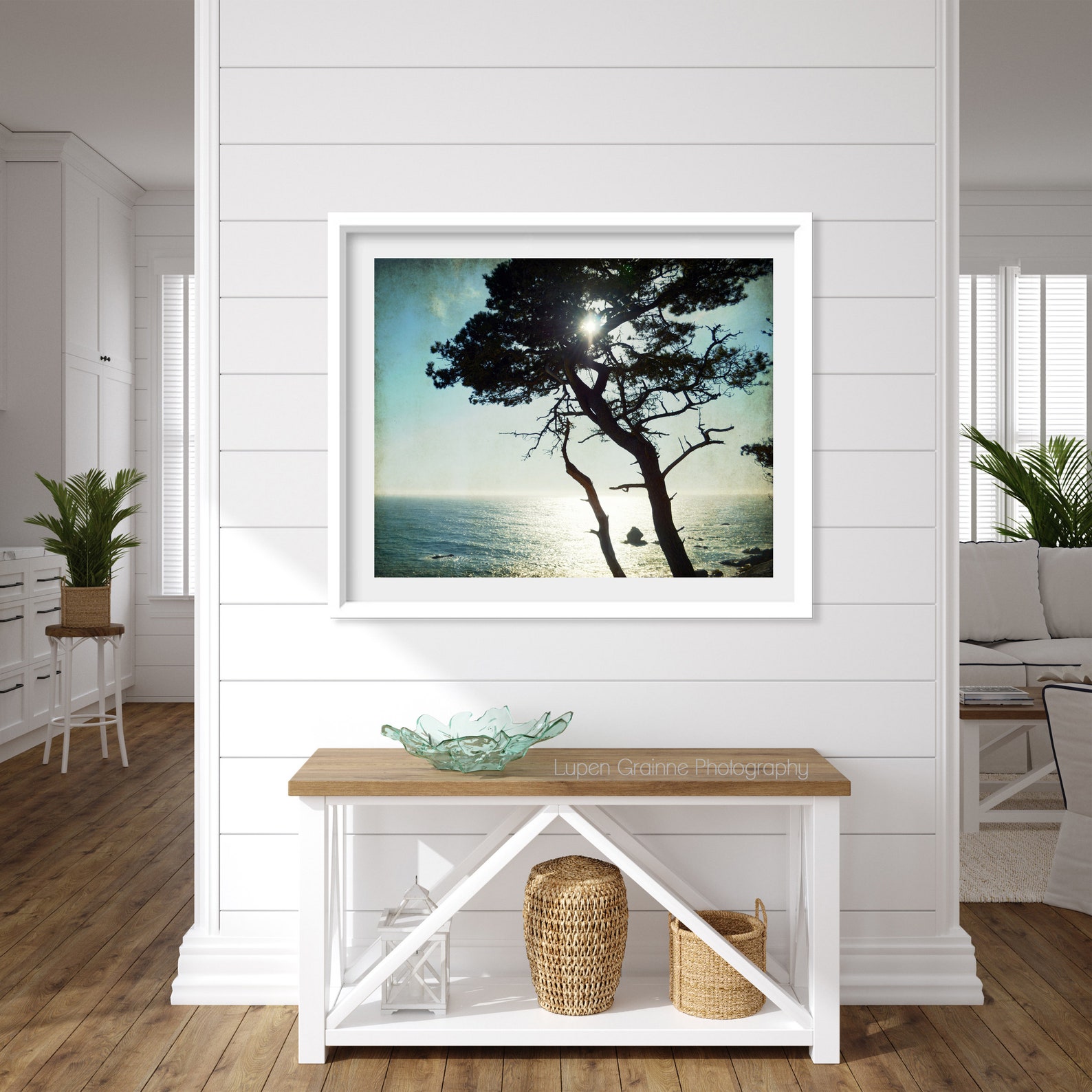 Rustic Beach Wall Art California Coastal Wall Art Print Blue Etsy