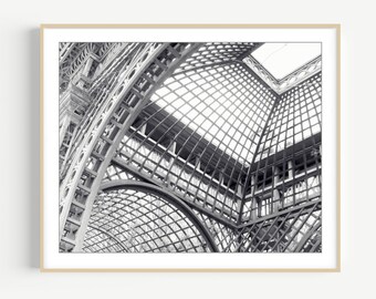 Versailles Black and White Photography - Architecture Art, Paris France, Geometric Wall Art, Industrial, 8x10 11x14 Print, Office Decor