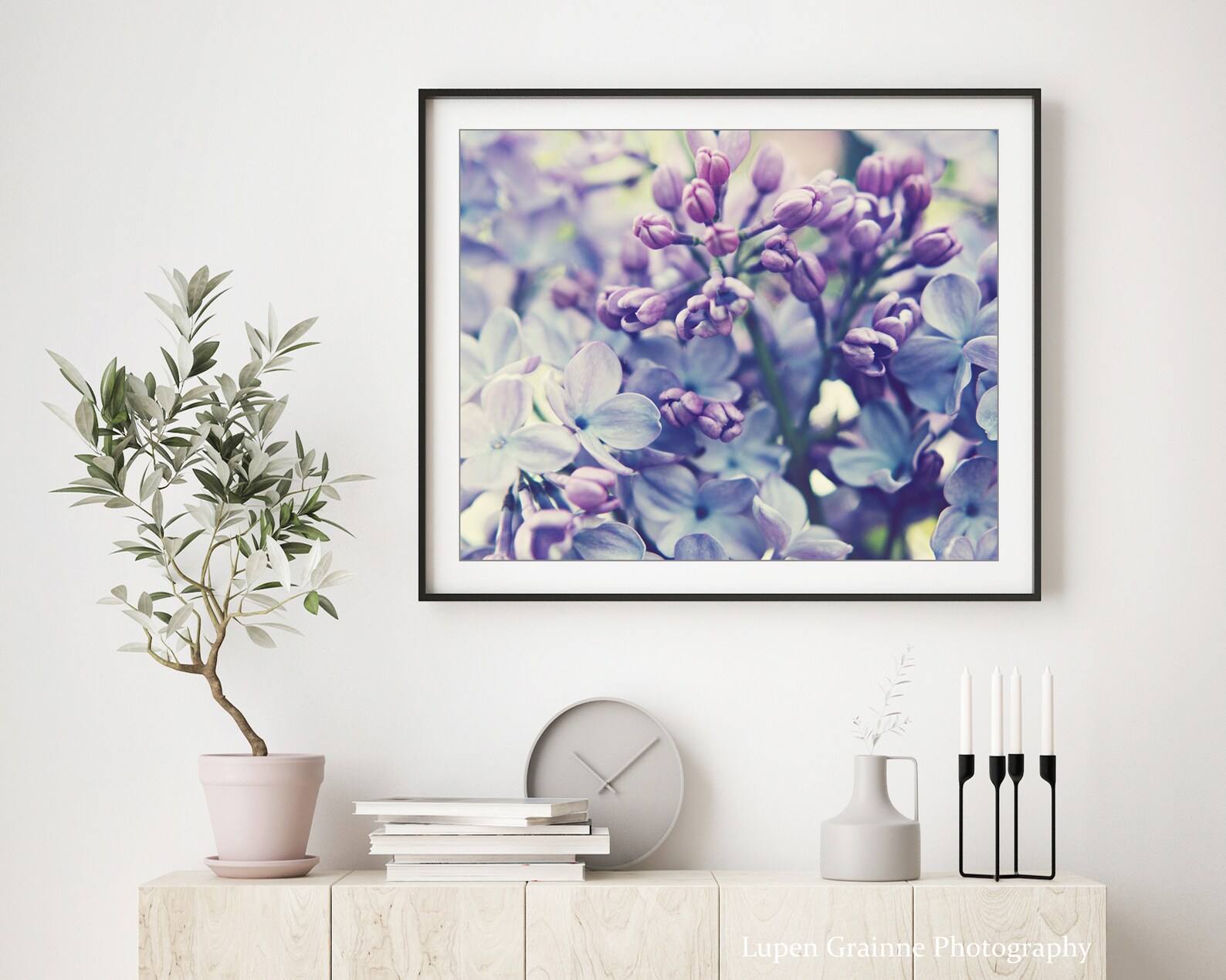 Lilac Flowers Print Botanical Print Floral Bedroom Wall Art | Etsy