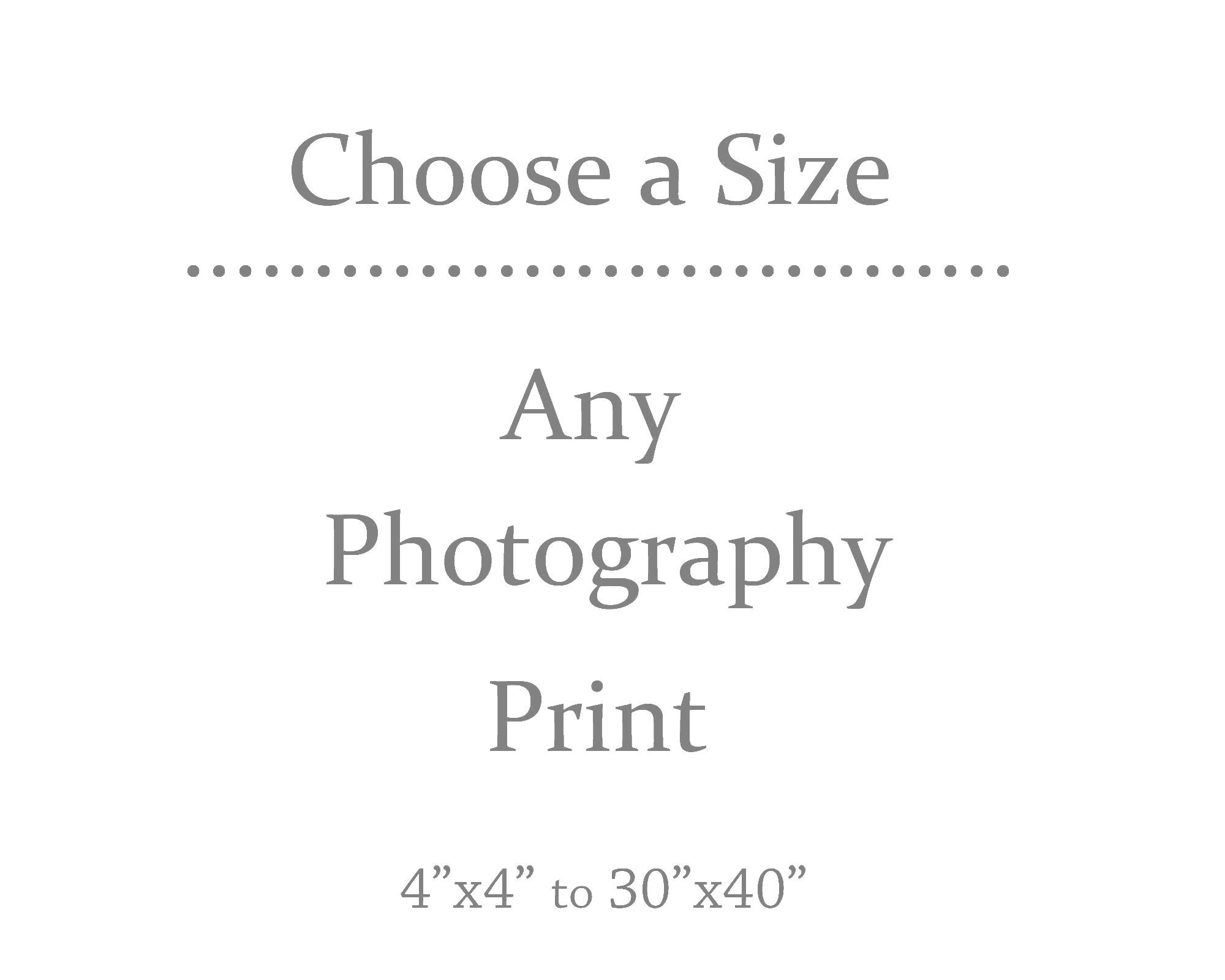 Fine Art Photography Print Sizes 4x4 to Etsy