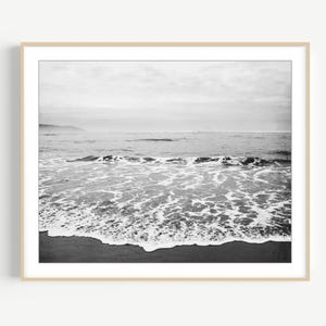 Ocean Photography Black and White Photography California Coastal Art Living Room Decor Beach Print