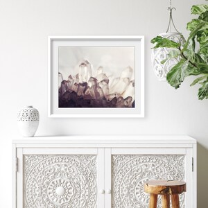 Crystal Photograph - Nature Still Life Photography Mineral Quartz Crystal Geode Gemstone Art Brown Mauve 8x10 11x14 16x20 Print immagine 6