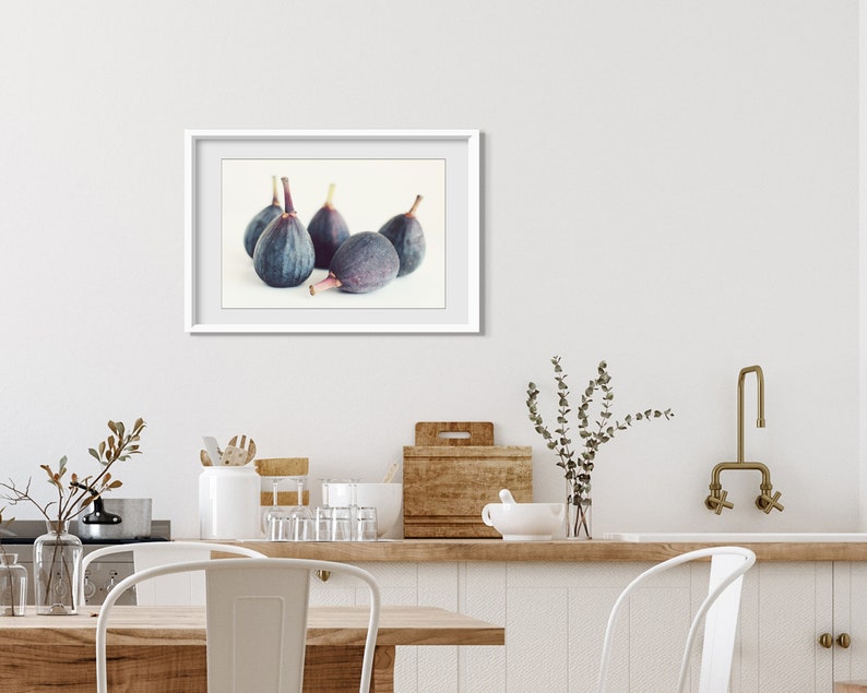 Figs Still Life Print, Food photography, Kitchen Wall Art, Minimal Modern, Dining Room Decor, Figs Art Print, 5x7 8x12 11x14 Print image 6