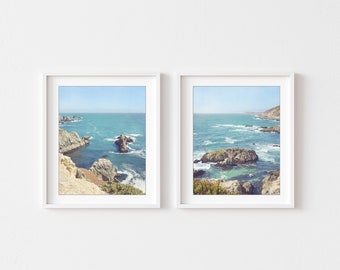Ocean Photography Rustic Beach Prints, Coastal Wall Decor, Set of 2 Prints,  Nautical Wall Art, 8x10 16x20 Prints