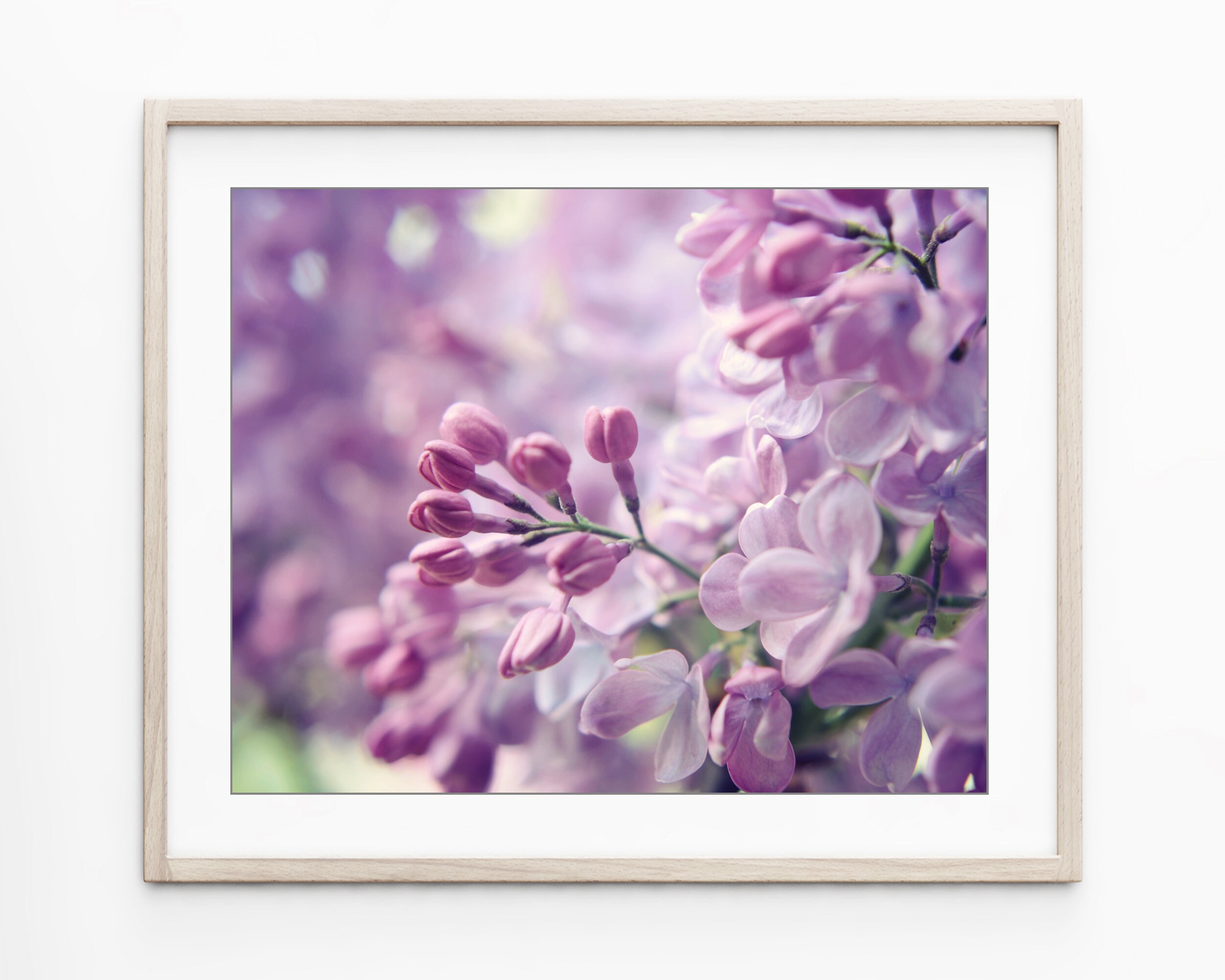 Lilac Flowers Prints Floral Wall Art Set of 4 Prints Flower - Etsy