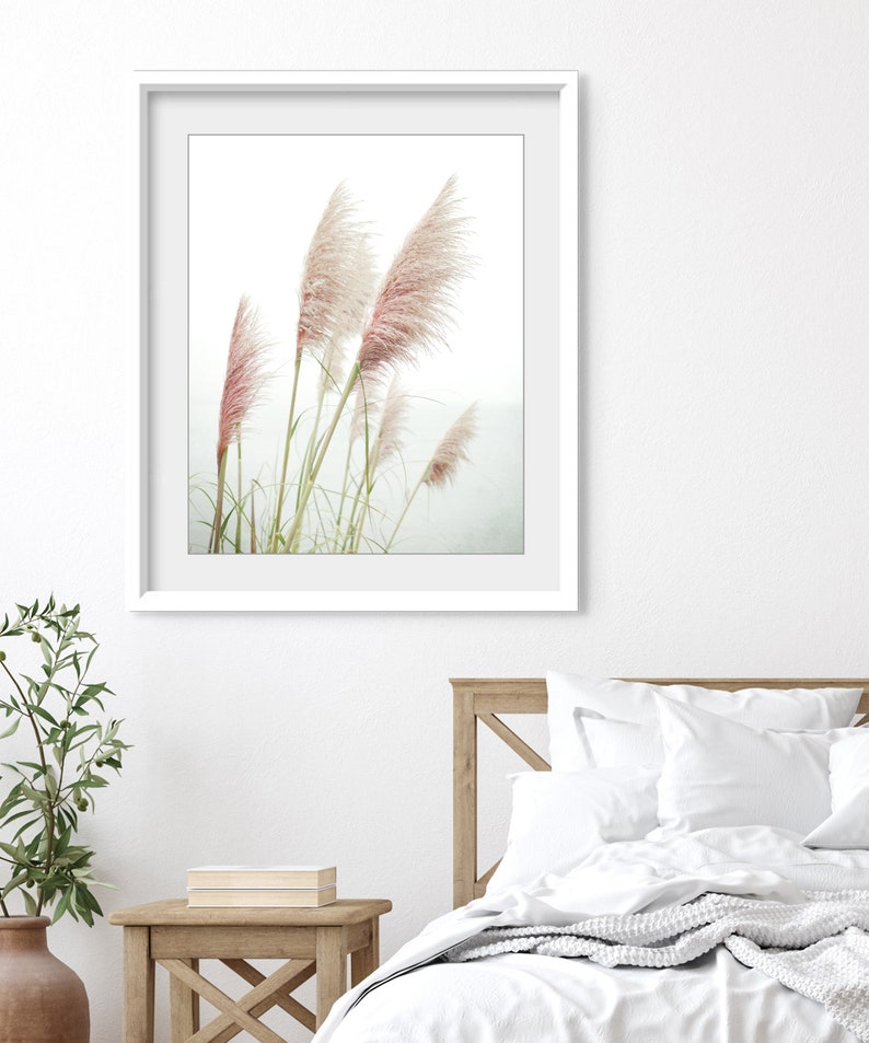 Pampas Grass Print Nature Photography Print, Coastal Wall Art, Home Decor, Beach Grass Print, Beach Living Room Art image 3