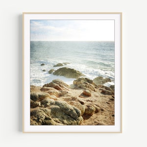 Ocean Photography - California Coastal Print, Rocky Coast, Beach Photography, 8x10 11x14 16x20, Rustic Beach Print