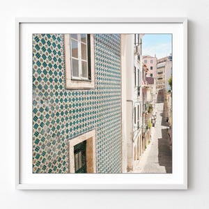 Lisbon Photography, Set of 9 Prints, Colorful Europe Wall Art, Travel Photos, Portugal Gallery Wall Art 5x5 8x8 10x10 Prints - Save 50% image 9