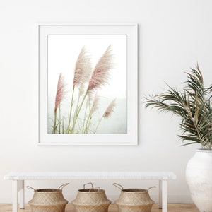 Pampas Grass Print Nature Photography Print, Coastal Wall Art, Home Decor, Beach Grass Print, Beach Living Room Art image 2