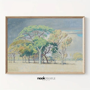 Bushveld | Landscape Painting | South African Art Print | Digital Printable Wall Decor |