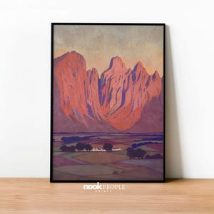 Cape Farmlands Painting | South African Art| South African Print| Digital Print