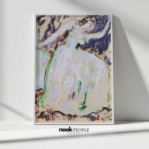 Ballerina|Sztuka południowoafrykańska| | Portret baletnicy | Wydruk sztuki tanecznej| Wydrukowana sztuka ścienna | Pobieranie cyfrowe