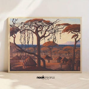 Pierneef Afrikanische Landschaft Art Print: Vintage Südafrika Dekor (Digitaler Download)