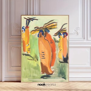 Druk sztuki afrykańskiej - Irma Stern Wood Carriers Print | Sztuka południowoafrykańska | Abstrakcyjna sztuka afrykańska | Plakaty afrykańskie | Pobieranie sztuki afrykańskiej w formie cyfrowej