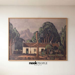 Homestead Painting | South African Art| South African Print| Digital Printable Wall Art