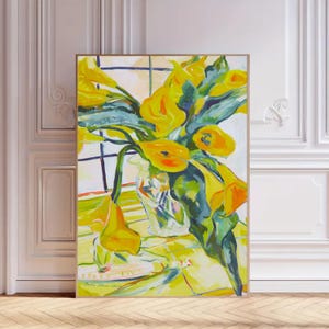 Arum Lilies Digital Print | Irma Stern Art| Drukowana afrykańska sztuka ścienna|Malarstwo ekspresjonistyczne w stylu vintage| Drukowana sztuka kwiatowa|Pobieranie cyfrowe