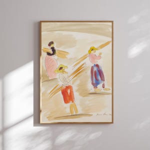 Harvesters Digital Print| Irma Stern Art| Drukowana afrykańska sztuka ścienna| Neutralne dzieło sztuki| Plakat z Południowej Afryki| Pobieranie cyfrowe