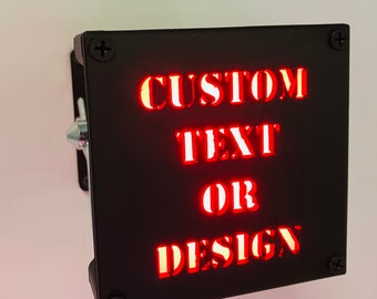 CUSTOM TEXT LED Hitch Cover