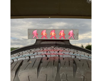 Bigfoot Sasquatch - Third Brake Light Cover for Jeep Wrangler JL