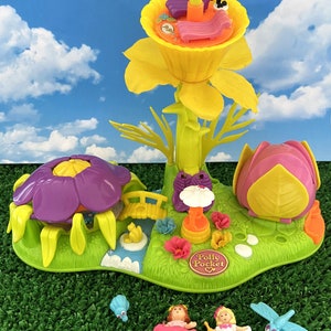 Polly Pocket Totally Flowers – BlueBird 1997, Maison Miniature